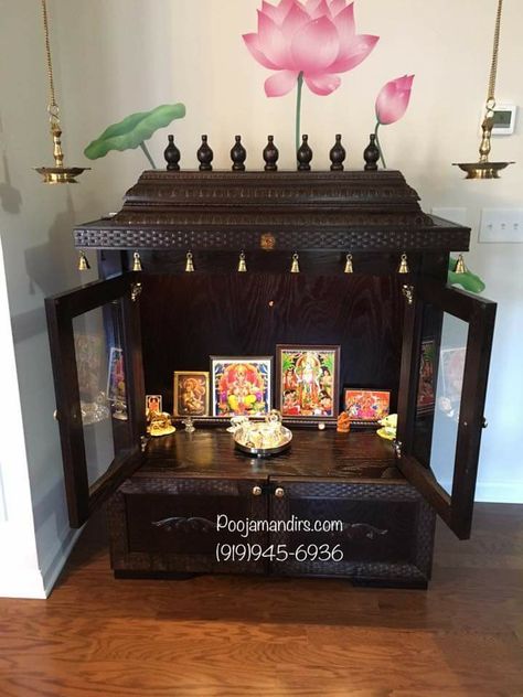 Home Decor Ideas Usa, Pooja Rooms In Usa, Pooja Mandiram Designs, Puja Mandir Design Home In Usa, Pooja Mandhiram Designs, Diy Puja Mandir Home, Wooden Mandir Design Puja Room, Pooja Room Ideas Usa Home, Diy Pooja Mandir Usa