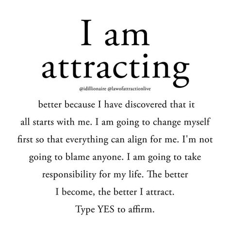 Law of Attraction ⭐Love Life⭐ on Instagram: “It all starts with me. It all starts with you. It all starts with us. We have the power. And we can use it. The better we become, the…” Now Quotes, Vie Motivation, Daily Positive Affirmations, Self Love Affirmations, Positive Self Affirmations, Love Affirmations, Manifestation Affirmations, Manifestation Quotes, Self Love Quotes