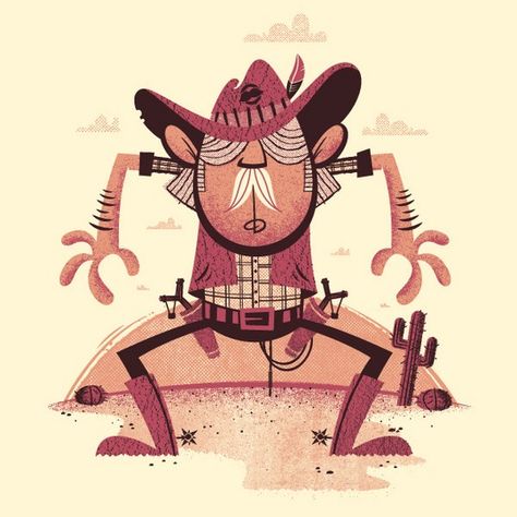 Nick Park Western Sheriff, Cowboy Illustration, Cowboy Character Design, Cowboys & Aliens, Cartoon World, Cowboy Art, Picture Illustration, Doodle Illustration, Illustration Character