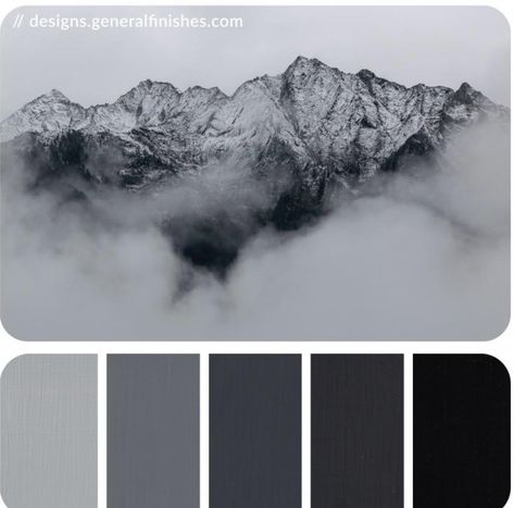 Milk Paint Colors, Gray Color Palette, General Finishes Milk Paint, Black Color Palette, Nature Colors, Grey Palette, General Finishes, Grey Color Palette, Color Palette Design