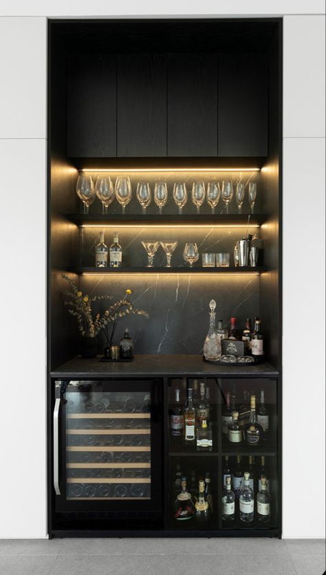 Modern Bar Cabinets For Home, Bar Cabinets For Home, Modern Bar Cabinet, Bar Nook, Home Bar Cabinet, Bar Cabinets, Modern Home Bar, Home Bar Rooms, Home Bar Design