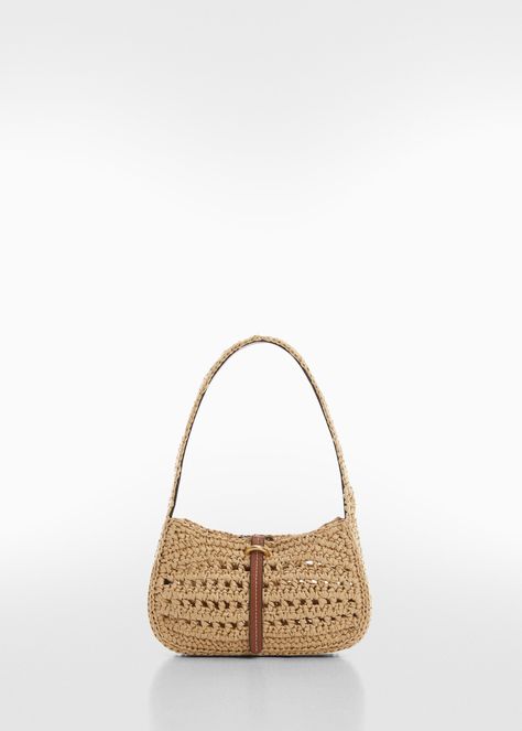 Women’s bags 2024 | MANGO USA Crochet A Bag, White Shoulder Bag, Fibre And Fabric, Italy Outfits, Beginner Crochet Projects, Boho Purses, Pretty Bags, Bag Crochet, Cute Bags