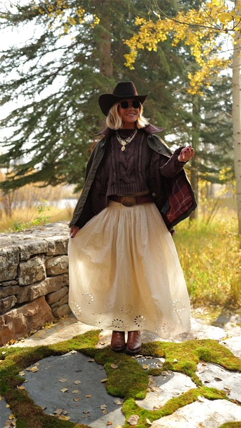 We The Free In A Daze Pullover curated on LTK Rainy Day Skirt Outfit Fall, Brown Tulle Skirt Outfit, Rainy Day Skirt Outfit, Country Skirt Outfits, Brown Tulle Skirt, Tuille Skirt, Skirt And Cowboy Boots, Tulle Skirt Outfit, Skirt Outfit Fall