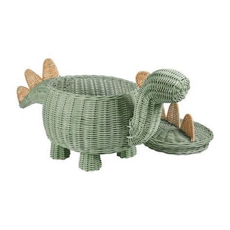 #rattanbasket #animalbasket #dinasourbasket #hnhcraft #wovenbasket #handwovenbasket Dinosaur Laundry Basket, Dino Kids Room, Dinosaur Storage, Crochet Easter Basket Pattern, Easter Basket Pattern, Dinosaur Room Decor, Crochet Easter Basket, Christmas Crochet Blanket, Kids Room Accessories