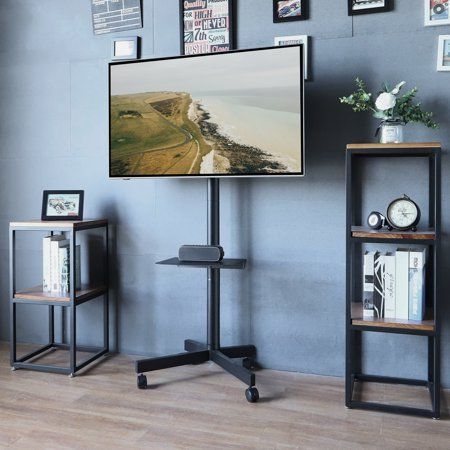 #tvstand #portabletvstand #movingtv #homeorganizer #collegedorm #collegeessential #apartmentessential #homefurniture #homeorganizer Tv On Wheels Tv Stands, Portable Tv Stand On Wheels, Rolling Tv Stand Ideas, Moving Tv Stand, Dorm Tv Stand, Diy Tv Mounting, Dorm Tv, Portable Tv Stand, Av Carts