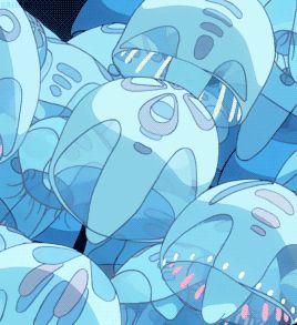 Ponyo Jellyfish, Anime Jellyfish, Gif Studio, Manga Gif, Ocean Gif, Jellyfish Blue, Collage Des Photos, Blue Banner, Studio Ghibli Movies