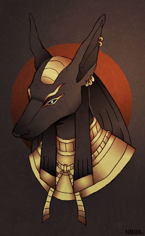 Anubis by nanda16 Anubis Art, God Anubis, Starověký Egypt, Anime Egyptian, Gods Of Egypt, Ancient Egyptian Gods, Ancient Egypt Art, Egyptian Tattoo, Egyptian God