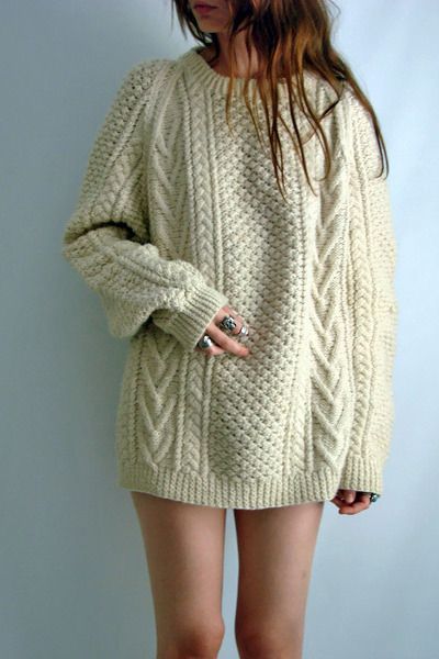 oversized fisherman sweater street style - Google Search Irish Fisherman Sweater, Irish Fisherman, Irish Sweater, Ryan Roche, Vintage Kelly, Outdoor Music, Aran Sweater, Fisherman Sweater, Ballet Pink