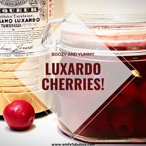 Luxardo Cherries, Cherries Recipes, Cocktail Cherries, Fresh Cherry Recipes, Boat Drinks, Cocktail Appetizers, Cherry Cocktail, Homemade Food Gifts, Big People