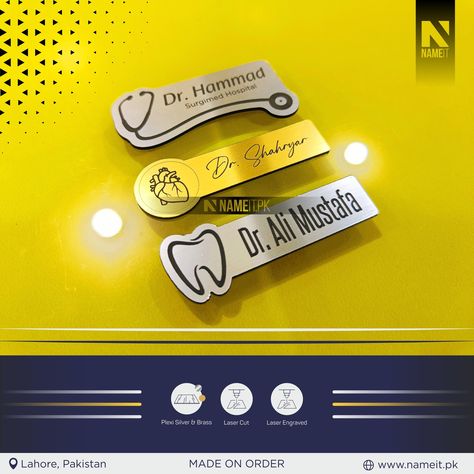 Personalized Premium Badges, Bulk order accepting. SHOP NOW. https://www.nameit.pk/.../personalized-premium-name... #BadgeDesign #BadgeCollection #BadgeEnthusiast #BadgeLover #BadgeAddict #BadgeLife #BadgeCollector #BadgeArt #CustomBadges #PinBadges #BadgeFashion #BadgeCommunity #BadgeObsession #BadgeSwag #BadgeInspiration #BadgeStyle #BadgeGoals #BadgeLove #BadgeParty #BadgeHoarder #corporate #corporateevents Medical Quotes, Name Badges, Bulk Order, Plexus Products, Laser Engraving, Shop Now, Quotes, Gifts, Quick Saves