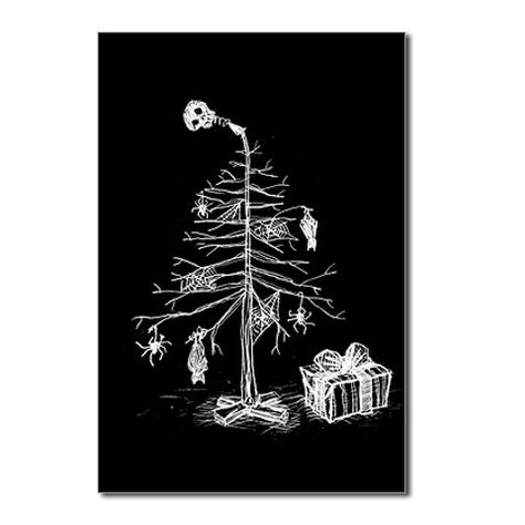 Gothic Tea Society: Gothic Christmas to all! Gothic Christmas Tree, Types Of Christmas Trees, Scary Christmas, Gothic Christmas, Creepy Christmas, Alternative Christmas, Dark Christmas, Black Christmas Trees, Holiday Postcard