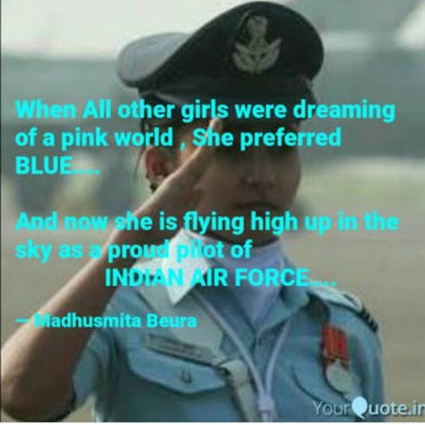 Girls never give up #saluteindia #airforcedream Indian Air Force Quotes, Army Women Quotes, Force Quotes, Defence Quotes, Air Force Quotes, Pilots Quotes Aviation, Indian Airforce, Soldier Quotes, Indian Army Quotes