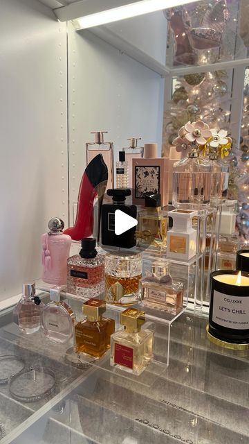 609K views · 51K likes | JOY CLARY on Instagram: "#Perfumecollection Organization ❤️My collection has gotten a little large for my previous tray so I updated it with this cute acrylic stand. Goes perfectly with my closet aesthetic. 

Links in stories to purchase stand and  fav closet finds. 

Did I mention how good my closet smells with the rose scented candle from @ccluxxe Let’s go into the New Year loving ourselves!" Perfume Tray Aesthetic, Rose Scented Candle, Closet Aesthetic, Perfume Organization, Perfume Tray, Acrylic Stand, Rose Scented Products, Perfume Collection, The Rose