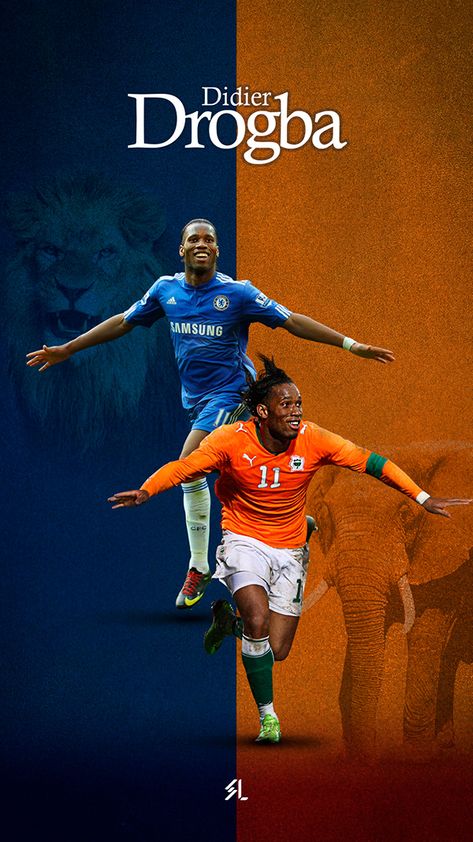 Didier Drogba Wallpaper, Drogba Wallpaper, Chelsea Fc Wallpaper, Chelsea Players, Didier Drogba, Football Art, Football Wallpaper, Chelsea Fc, Ivory Coast