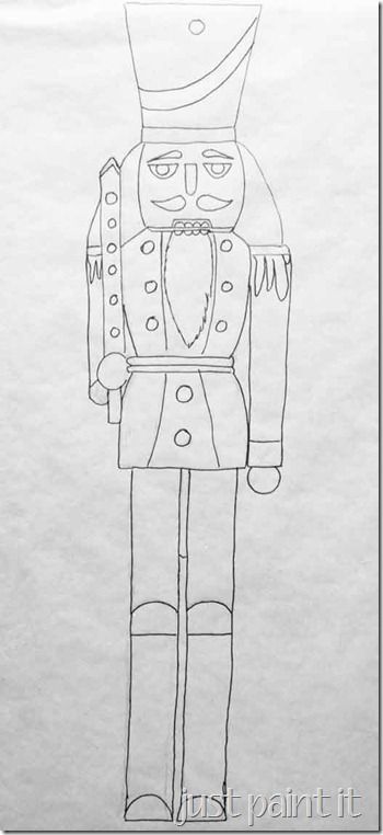 Nutcracker pattern Cardboard Nutcracker, Make A Nutcracker, Nutcracker Pattern, Nutcracker Christmas Decorations, Christmas Yard Art, Nutcracker Soldier, Nutcracker Ballet, Rope Lights, Christmas Yard