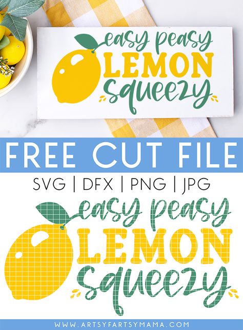 Lemon Cricut Projects, Free Lemon Svg, Cricut Cutouts, Lemon Wreaths, Lemon Svg, Make Your Own Mug, Preschool Creative Art, Diy Lemonade Stand, Diy Lemonade