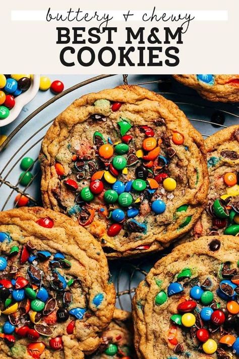 Best M&m Cookie Recipe, Cookie Perfection, Mnm Cookies, Butternut Bakery, M M Cookies, Idea Board, Yummy Desserts, Cookies Recipes Chocolate Chip, Party Snacks