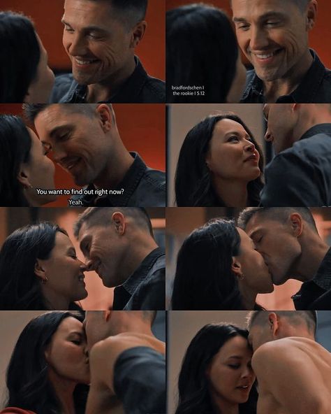 Sara | 5.12 ➡️ Swipe to see the whole scene. __ This sceneeeeeeeee 🔥 🥵 __ Show: The Rookie Episode: 5.12 | Instagram Chenford Kiss, Lucy And Tim The Rookie, Chenford Wallpaper, The Rookie Lucy And Tim, The Rookie Chenford, Lucy Chen, Tim Bradford, Eric Winter, Band Jokes