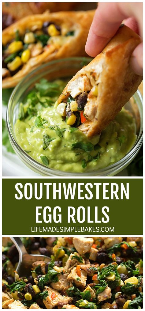 Artichoke Cups, Southwest Egg Rolls, Favorite Party Appetizers, Southwestern Egg Rolls, Hors Devours, Vegan Journey, Egg Rolls Recipe, Buffalo Chicken Bites, Southwest Recipes