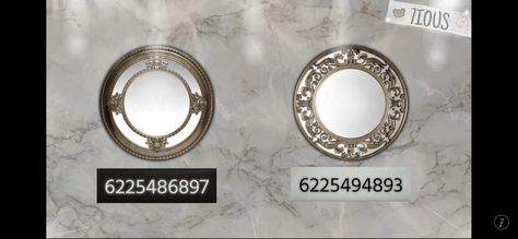 Mirror Decals, Bloxburg Decals Codes, Round Window, Bloxburg Decals, Mirror 3, Bloxburg Decal Codes, Roblox Codes, Coding, Mirror