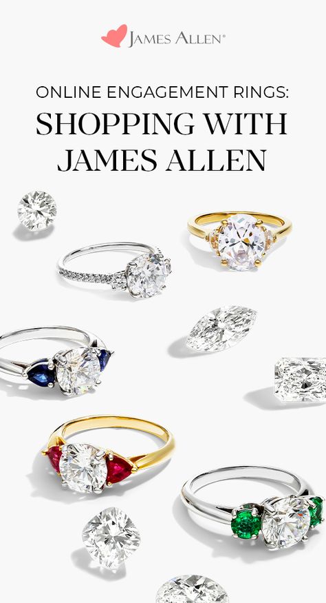 Because we know how stressful the buying process can be, we want to help make the journey as easy as possible. As a leader in the industry, take a look at how James Allen is part of the revolution of shopping for an #engagement ring online. James Allen Ring, James Allen Rings, Dresses Unique, Trending Engagement Rings, Ring Settings, Ring Trends, Buying Process, Diamond Engagement Ring Set, The Revolution