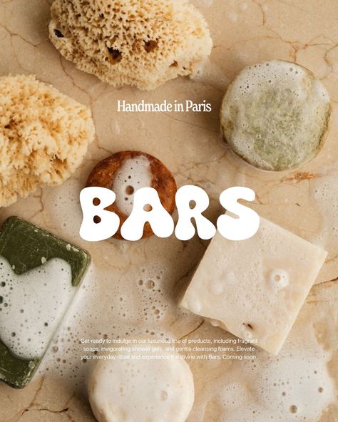 BARS🫧 This was too good a brief to not hop on💙 Handmade vegan bar soaps that smell like heaven! brief by @modernbrief #modernbriefbars Bar Soap Aesthetic, Cute Logo Design Ideas, Body Care Logo, Brand Marketing Ideas, Soap Branding, Soap Logo, Soap Package, Good Aesthetic, Care Logo Design