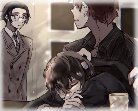 Buraiha Trio, Bsd Characters, Bungou Stray Dogs Characters, Tv Icon, Dazai Bungou Stray Dogs, Homeless Dogs, Silly Dogs, Dog Wallpaper, Dazai Osamu