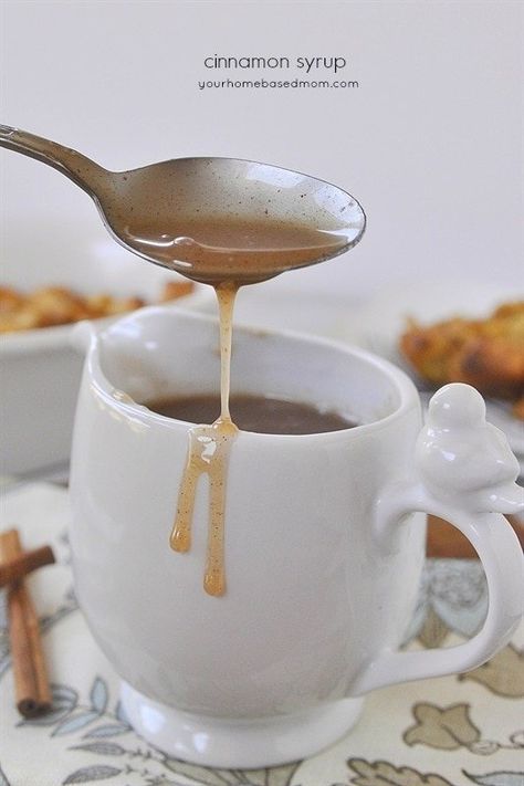 You are going to want to pour this cinnamon syrup on everything! It's that good!! It only needs 5 ingredients and is ready in minutes. Syrup For Pancakes, Ice Cream Sauce, Cinnamon Syrup, Cinnamon Pancakes, Jalapeno Recipes, Pancake Syrup, Homemade Syrup, Gravy Sauce, Breakfast Breads