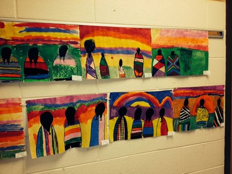 Teepee Art, American Sunset, Native American Art Projects, Native American Projects, Native American Drawing, African Art Projects, Native American Teepee, Indigenous Studies, Native American Heritage Month