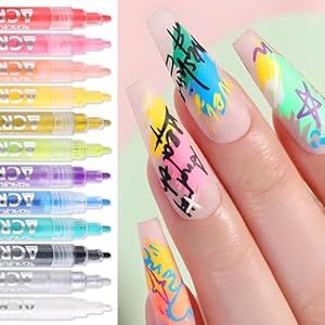 Nails Inspiration Classy, Nail Polish Pens, Acrylic Paint Pens, Nail Art Pen, Pen Kits, Manicures Designs, Art Pens, Manicure Tools, Nail Art Diy