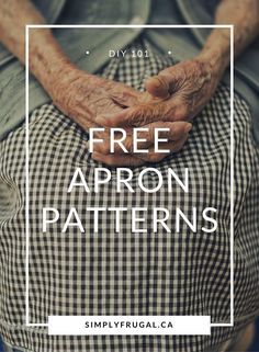 Free Apron Patterns, Easy Apron Pattern, Half Apron Patterns, Free Apron Pattern, Easy Apron, Vintage Apron Pattern, Apron Pattern Free, Half Aprons, Vintage Style Aprons