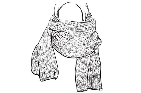 Knitted scarf. Accessories sketch Graphics Illustration painted with a brush on a tablet. Graphics are in High Quality 300 dpi. Vector files fu by Pylypchuk25 Accessories Sketch, Scarf Illustration, Scarf Drawing, Crochet Swim, Cartoon Hair, Round Dangle Earrings, Human Drawing, Scarf Accessories, Winter Design