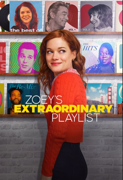 Playlist Poster, Zoey's Extraordinary Playlist, Carly Chaikin, Alex Newell, Mary Steenburgen, Elodie Yung, Peter Gallagher, Jane Levy, Skylar Astin