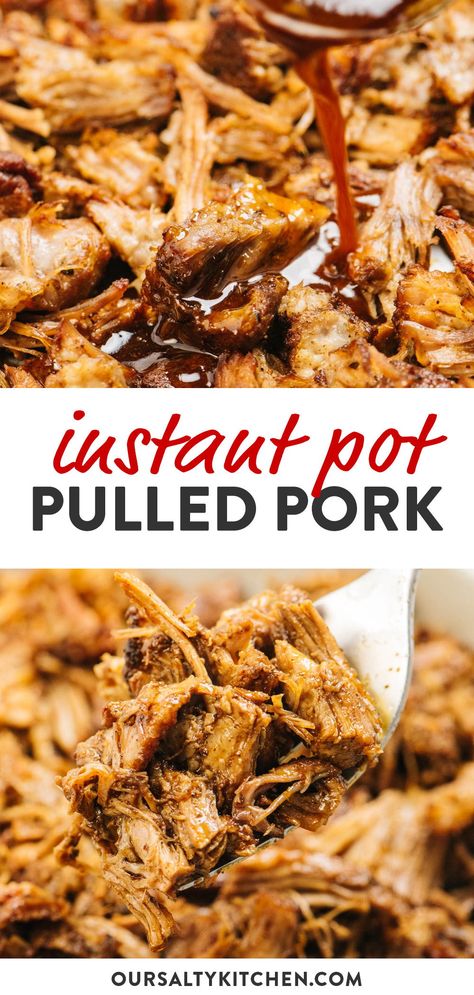 Sweet Pulled Pork Instant Pot, Ip Pulled Pork, Balsamic Pulled Pork Slow Cooker, Instant Pot Pulled Pork Tenderloin, Easy Dinner Ideas Instant Pot, Balsamic Pulled Pork, Dinner Ideas Instant Pot, Pulled Pork Instant Pot, Pulled Pork Instant Pot Recipe