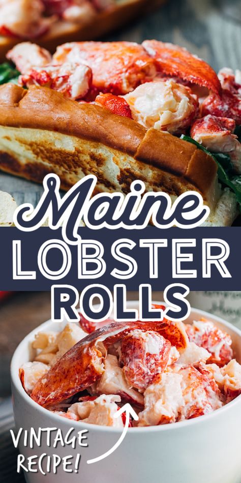 Coastal New England Home, Maine Style, Lobster Roll Recipes, Seafood Sushi, Coastal New England, Seafood Dish Recipes, Lobster Dishes, Lobster Recipes Tail, Lobster Salad