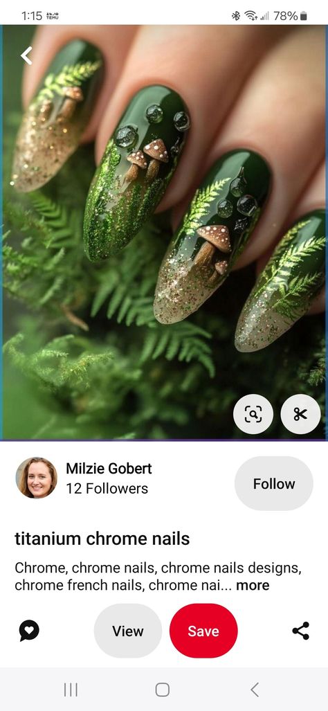 Hobbit Nails, Woodland Nails, Moss Nails, Forest Fairy, Hair Piece, Nail Design, Nail Ideas, Nail Inspo, Nail Designs