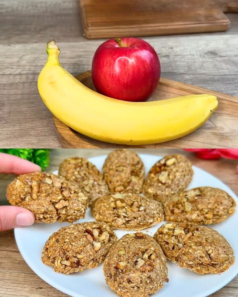 Baked Apple and Banana Oatmeal: A Healthy and Delicious Breakfast for Weight Management Apples And Bananas Recipes, Banana Apple Recipes, Banana Apple Oatmeal, Banana Oatmeal Recipe, Apple And Banana, Oatmeal And Eggs, Banana Breakfast Cookie, Baked Apple Oatmeal, Oatmeal Bites