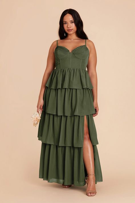 Light Green Bridesmaid Dresses, Green Chiffon Bridesmaid Dress, Olive Bridesmaid Dresses, Olive Green Bridesmaid Dresses, Bridesmaid Dress Chiffon, Sage Bridesmaid Dresses, Ruffle Tiered Dress, Floral Bridesmaid Dresses, Sage Green Bridesmaid Dress