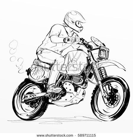 boy riding motorcycle Motorbike Drawing, Ride Drawing, Motorbike Illustration, Back Drawing, Base Anime, Motorcycle Drawing, Bike Drawing, Bike Sketch, Motorcycle Illustration