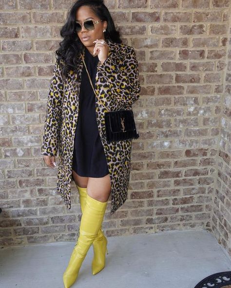 Velvet Boots Outfit, Leopard Boots Outfit, Fall Baddie, Church House, Woolen Coat Woman, Hot Clothes, Jen Jen, 2024 Ideas, Dope Fits