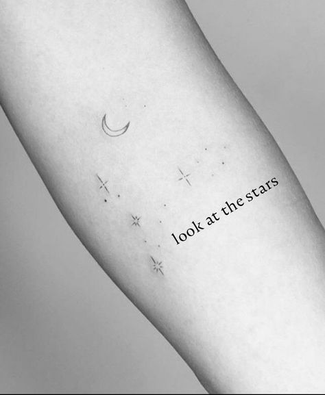 Stars Around Words Tattoo, So Will I Tattoo Stars, More Than All The Stars Tattoo, Star Quotes Tattoo, We Are Made Of Stardust Tattoo, Yellow By Coldplay Tattoo, In Another Universe Tattoo, Coldplay Tattoo Ideas Song Lyrics, Stars Sky Tattoo