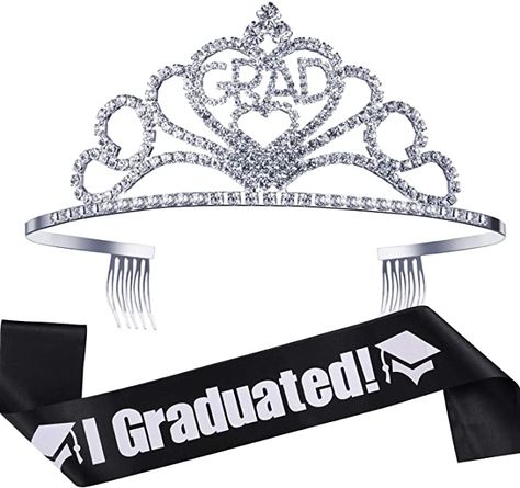 Grad Decor, Gifts For Graduation, Graduation Photo Booth Props, Party Supply Kits, Graduation Photo Booth, Black Health, Graduation Sash, Graduation Party Decorations, Grad Party Decorations