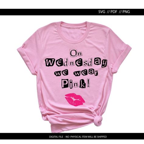 Mean Girls Tshirts, On Wednesday We Wear Pink Shirt, Outfit Rules, Pink Channel, Mean Girls Shirts, On Wednesday We Wear Pink, 29th Birthday, Marvel Shirt, Regina George