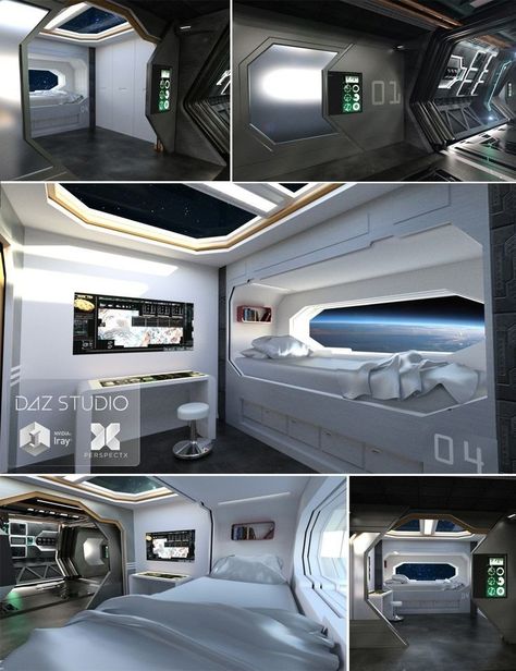 Spaceship Room, Sci Fi Room, Rampion Crew, Scifi Interior, Futuristic Space, Spaceship Interior, Starship Concept, Sci Fi Design, Sci Fi Environment