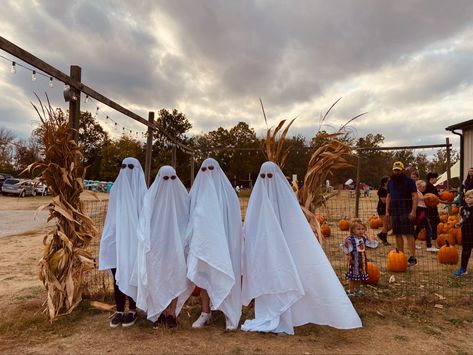 Pumpkin Patch Ghost Photoshoot, Ghost Sheet, Pumpkin Patch Photoshoot, Ghost Photo, Ghost Photoshoot, Ghost Photos, Trick Or Treating, Trick Or Treater, A Dream Come True