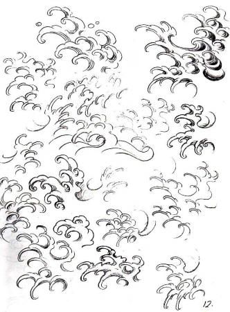 finger waves Finger Waves Tattoo Design, Finger Waves Japanese Tattoo, Japanese Finger Waves Drawing, Finger Waves Drawing, Japanese Finger Waves, Finger Waves Tattoo, Tattoos Water, Japanese Wave Tattoos, Wellen Tattoo