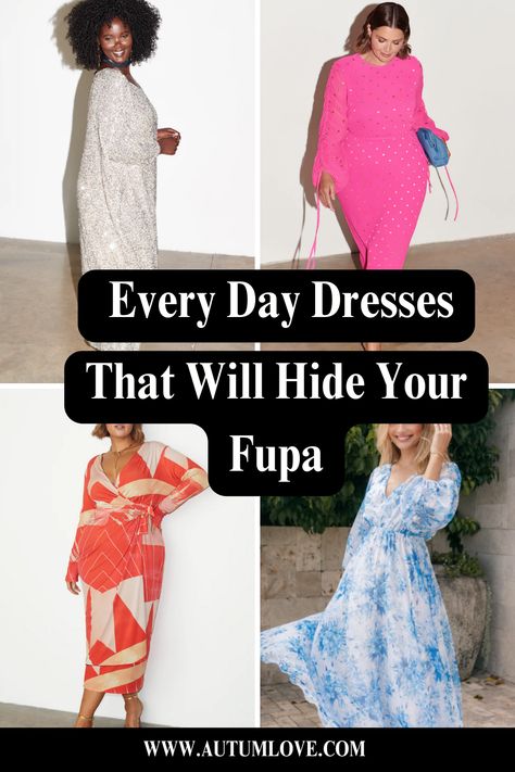 Dresses that hides fupa Dresses That Hide Apron Belly, Fupa Friendly Outfits, Fupa Outfits, Body Shapes Women, Apple Body Shape Outfits, Apple Body Shapes, Chose Outfit, Body Outfit, Empire Waist Dress