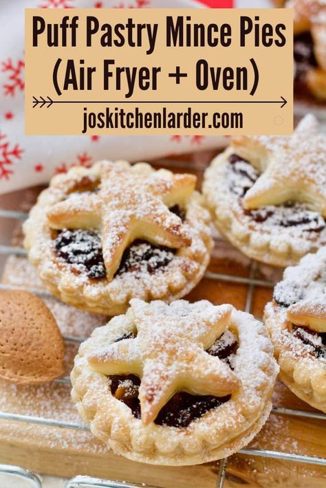 Vegan Mince Pies, Mince Pie Recipe, Almond Pastry, Minced Meat Recipe, Kitchen Larder, Mince Pie, Christmas Recipe, Puff Pastry Sheets, Shortcrust Pastry