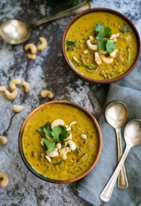 Lentil Soup With Coconut Milk, Curry Lentil Soup, Cooking With Coconut Milk, Orzo Soup Recipes, Soup With Coconut Milk, Curried Lentil Soup, Hearty Vegetable Soup, Coconut Milk Soup, Vegan Lentil Soup