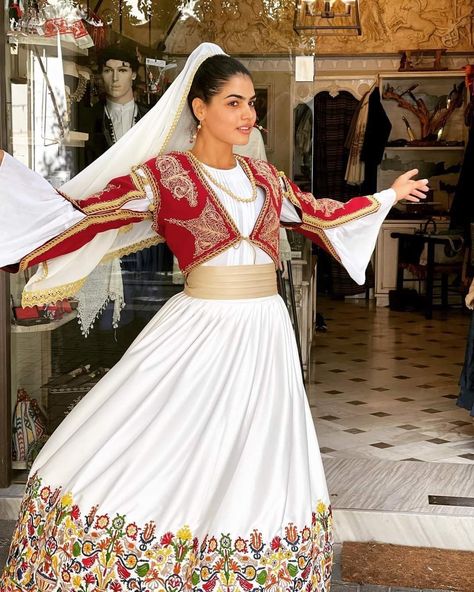 Traditional Greek Dress, Greece Traditional Clothing, Greek Traditional Clothing, Crete Fashion, Traditional Greek Clothing, Italian Traditional Dress, Greece Dress, Greek Traditional Dress, Greek Dancing